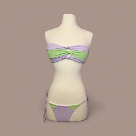 Other - Two-Tone Bandeau Bikini Set